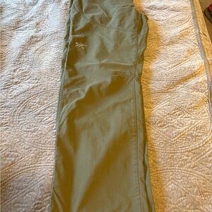 Arc Teryx Olive Green Gusseted Pants